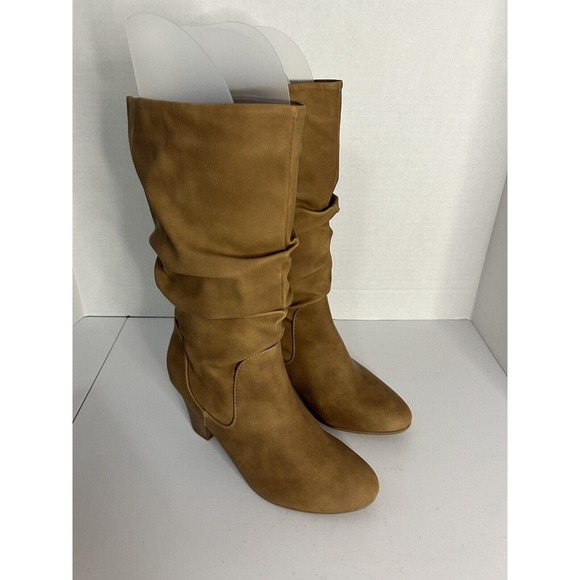 XOXO Women's Strasburg Slouch Boots Tan Size 8M New in Box - Picture 3 of 10